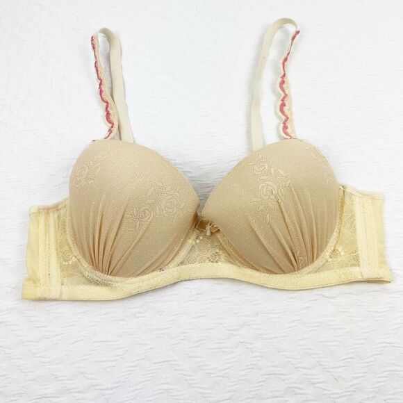 BUY 1 GET 1 FREE Chuns lingerie bra 38b tan nude bridal lightly padded - Picture 1 of 14